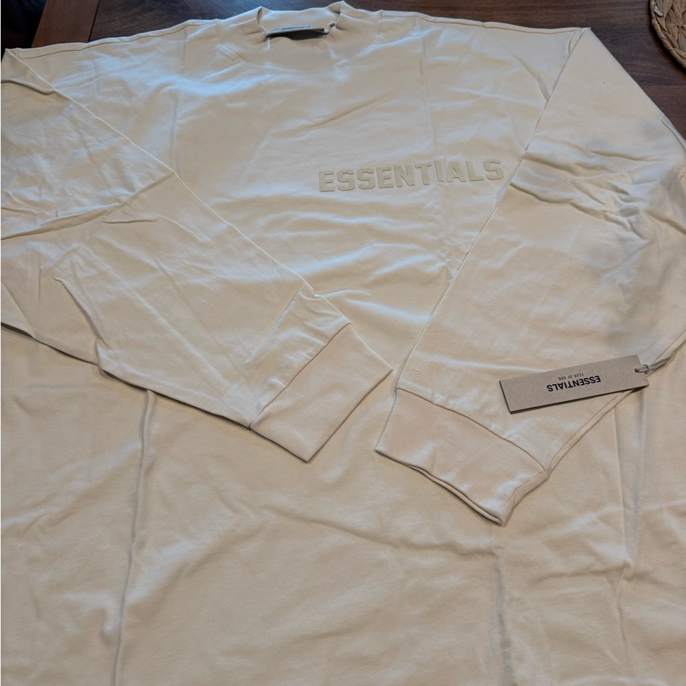 Essentials Fear of God Cream Long Sleeve Tee